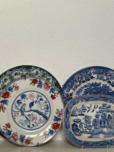 Vintage blue white - blue,