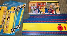 Lot Of Teachers School Bulletin Poster Board Die-Cuts Name Desk Tag Flash Cards