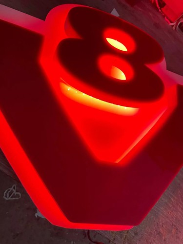 Scania red led - v8, 3d