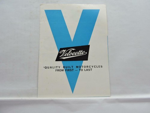 Velocette motorcycle brochure - motorcycle,