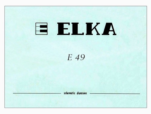 Elka service manual - elka, e-49