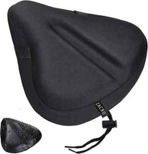 Zacro Large Gel Exercise Bike Seat Cushion Cover Bicycle Saddle Waterproof ZBS5