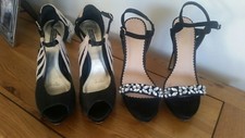 2 x Black Butterfly by Matthew Williamson & Head over Heels Dune Shoes /heels 7
