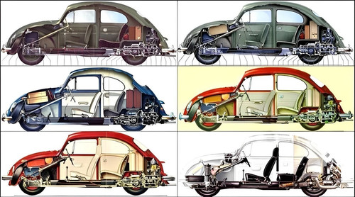 Beetles classic cutaway - vw,