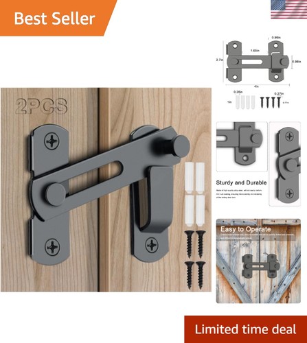Black barn door lock - barn,