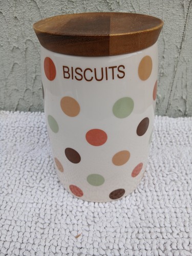 Ceramic biscuit barrel - tg,