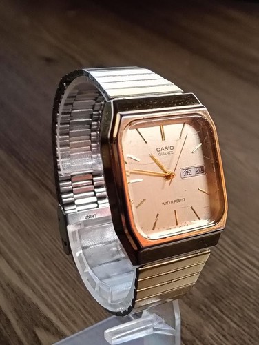Casio gold quartz watch - watch, mq-518
