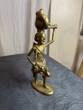 Handcrafted Brass Tribal Figurine – Traditional Indian Folk Art Sculpture