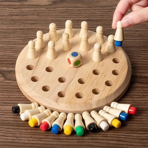 Wooden memory chess - memory, color