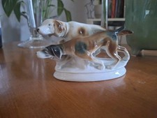 Vintage Lorenz Hutschenreuther Porcelain Dogs Figurine Collectable 
