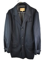 Marks & Spencer Collezione Mens Blue overcoat Trench Mac Size M Outdoors