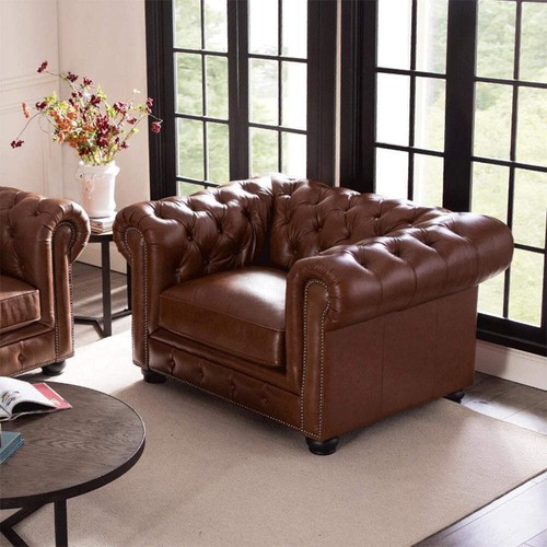 The leather chesterfield - the,