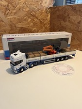 Corgi CC12925 Scania Topline Sided Crane Trailer with Brick Load Mint.  1:50 ⭐️