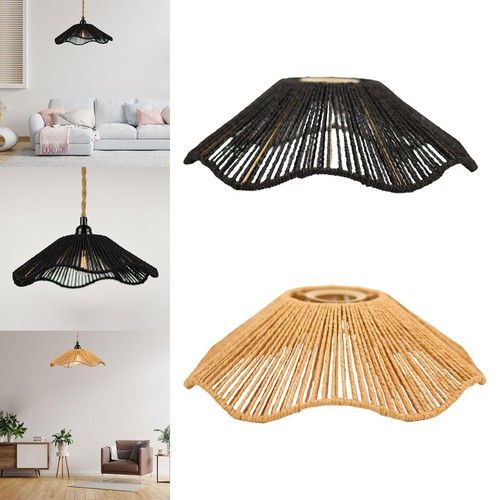 Woven rope lampshade rustic - lampshade,