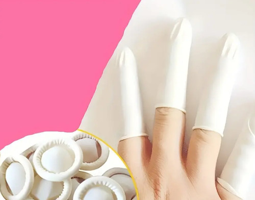 Latex finger cots rubber - latex, x
