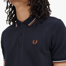 REDUCED STOCK GENUINE BNWT Fred Perry Mens Navy Blue Short Sleeve Polo Shirt