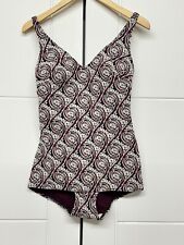 Silhouette Ladies Multicoloured Scoop Neck Swimsuit ~ SIZE 38UK#5
