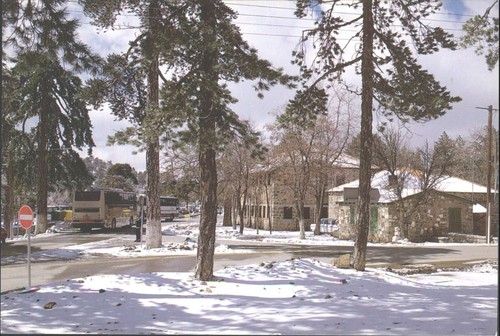 Vintage troodos cyprus snowy - cyprus,