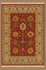 7x5 Tribal Wool Rug, Hand