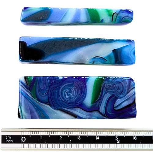Teal drift mini - teal, bars