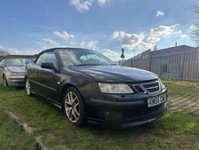 Saab 9-3 Aero Convertible 2006 Breaking 298 Black Grey Interior 