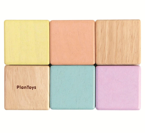 Plantoys pastel sensory blocks - plantoys,