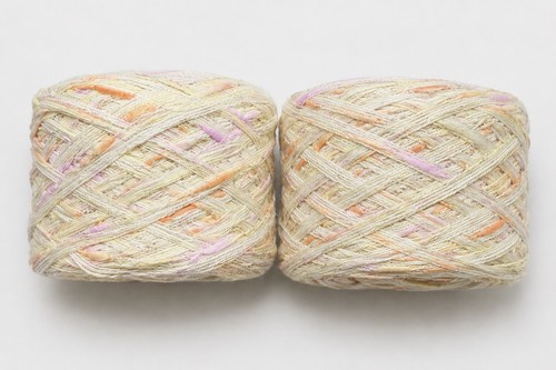 Handmade melange yarn cake - yarn, 2x