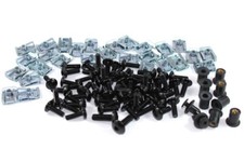 Triumph Daytona 600 650 Black Aluminium Fairing & Screen Bolt Clip Screw Kit