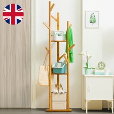 Wooden coat hat hanger stand - hat,