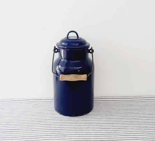 Vintage cobalt blue enamel - vintage,