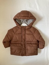 Zara Baby Girl/ Boy Brown Padded Jacket/Puffer/ Coat  Size 9-12 Months Used