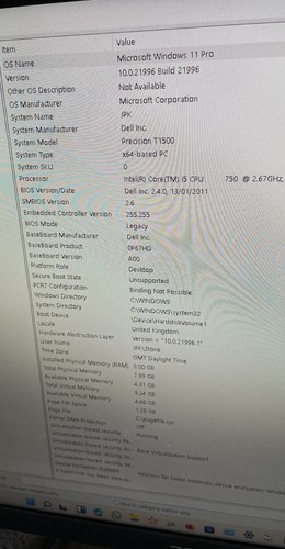 Dell precision t1500 - precision,
