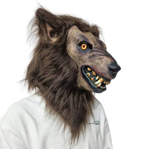Super realistic werewolf mask - super,