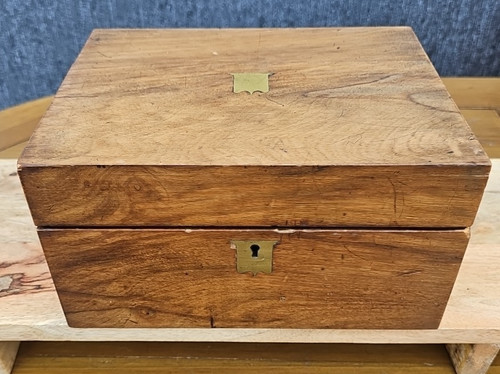 Antique wooden writing - writing, slope
