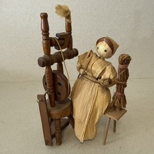 Corn husk doll figure with - husk,