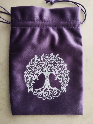 Velvet tarot cards - bag,, celtic