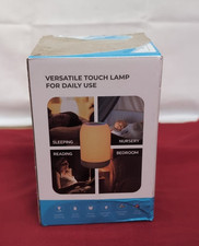 UPXNBOR Night Light,LED Touch Bedside Table Lamp w/Dimmable Light(box damaged)