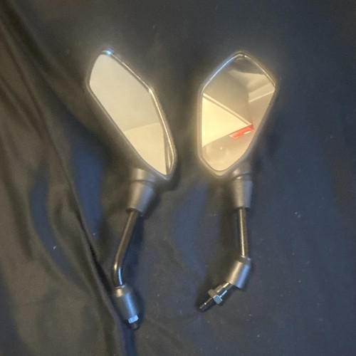 Moped carbon fibre mirrors - carbon,