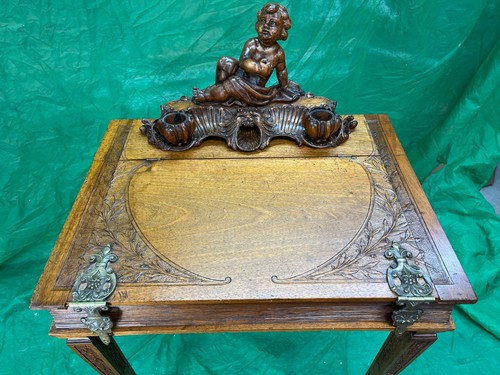Antique fruitwood leg lift - 4-leg,