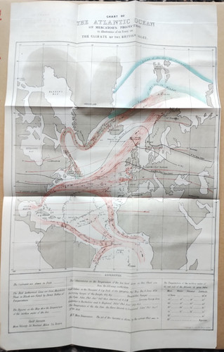 Chart atlantic ocean to - of,