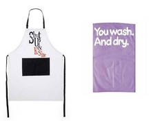 "Shut up & kiss me" apron, You
