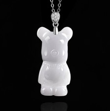 Myanmar Jadeite Bear Pendant