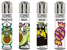 4 x Funny Avocado Rare Clippers Lighters Unique Cool Food Clipper Lighter Art