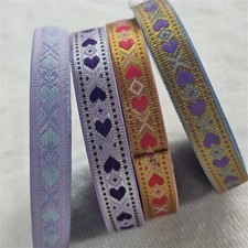 Hearts Jacquard Ribbon Trim