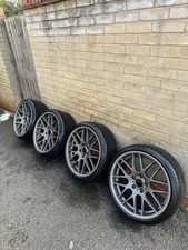 Staggered concave Satin Wheels & Tyres 19” 5x120, 8.5j and 9.5j ET45 + TPS