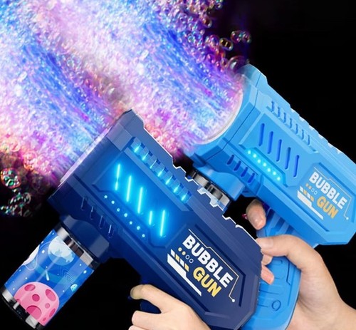Led automatic bubble gun - led,