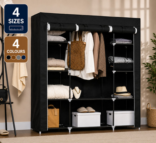 Canvas wardrobe portable - canvas,
