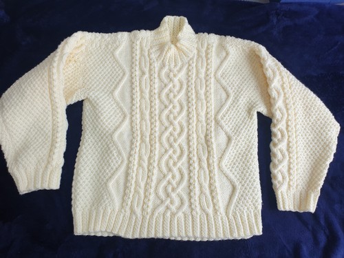 Hand knitted ladies aran - knitted,