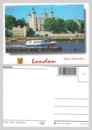 Postcard tower london and - postcard,
