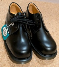 Solovair Black 11.5 Safety Shoes, Brand New With Tags, Four Hole, Padded Collar